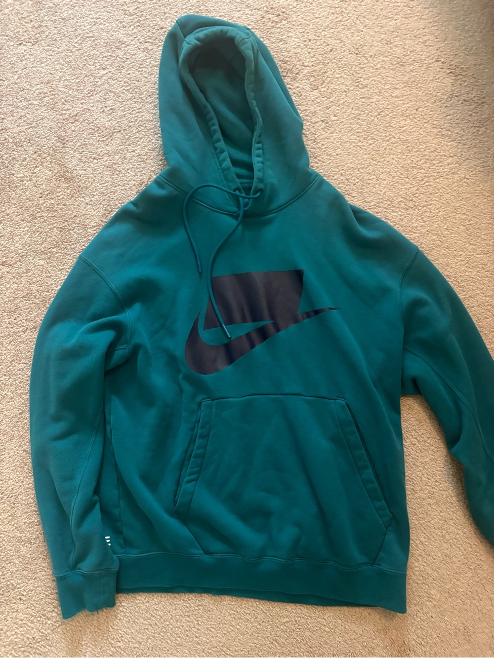 Nike Not A Sample Teal Pullover Hoodie with Swoosh Logo